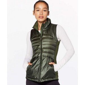 Lululemon Down For A Run Vest II Gator Green Size 4